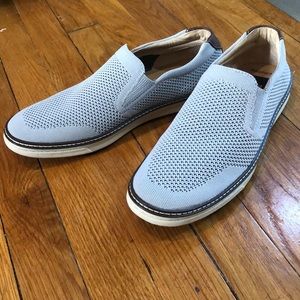 JOHNSTON & MURPHY GRAY MESH MCGUFFEY SLIP ON MEN'S SHOES - SIZE 8 - *Worn Once*